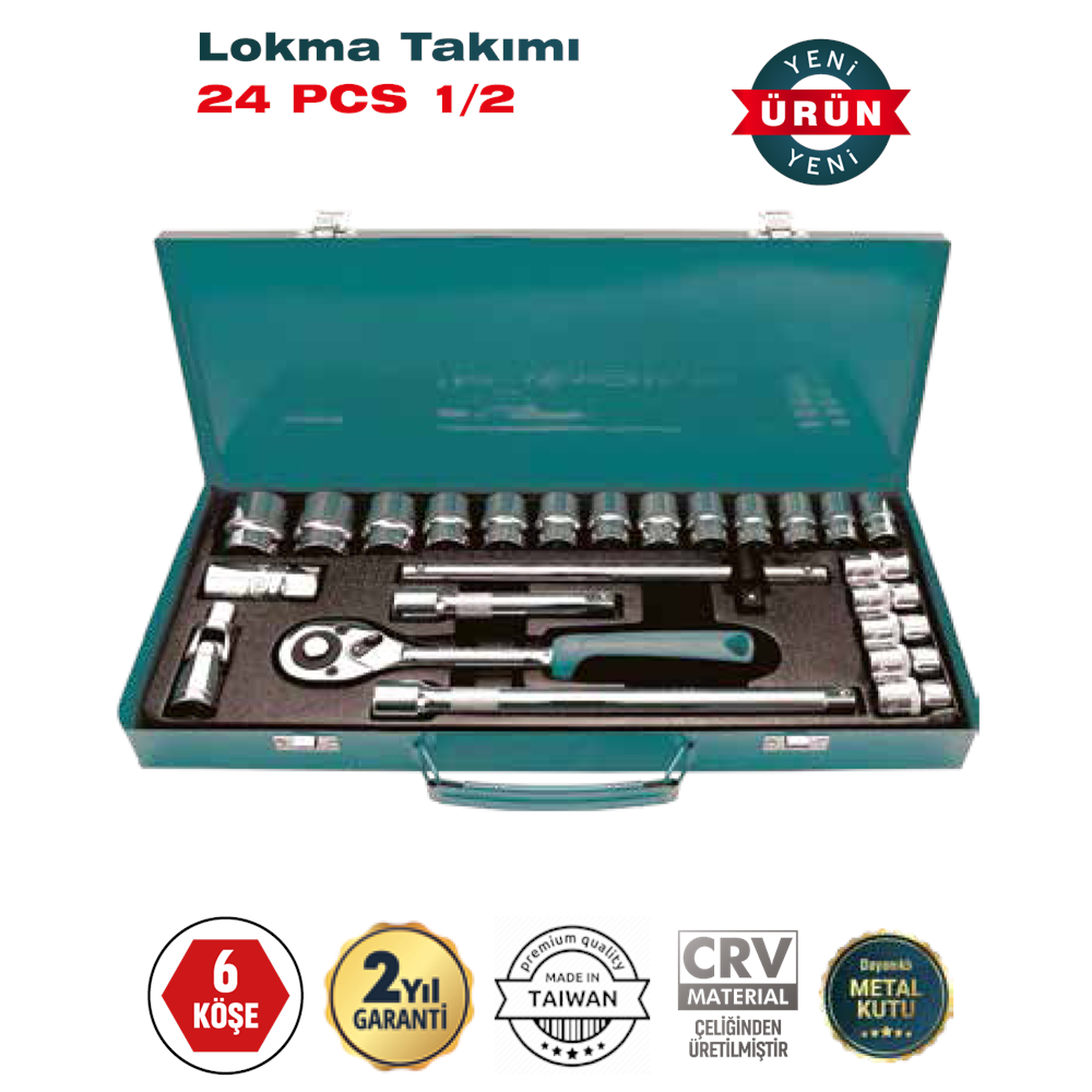 (018)-(TRİCRAFT) LOKMA TAKIMI 24 PARÇA (1/2)