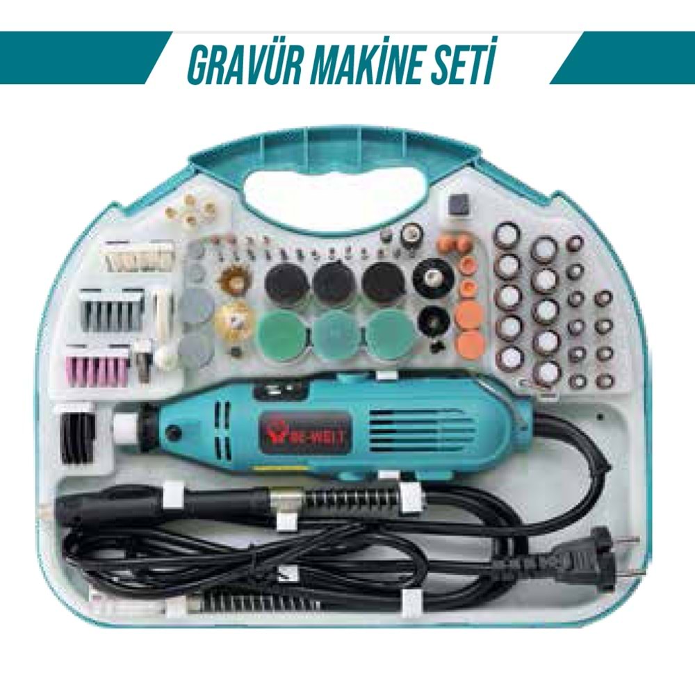 GRAVÜR TAŞLAMA SETİ (135W)(PRT011)-(BE-WELT)