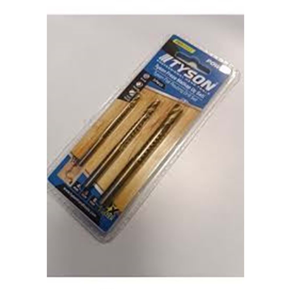 TYSON FREZE MATKAP UCU SETİ (3 LÜ) 4-6-8 MM