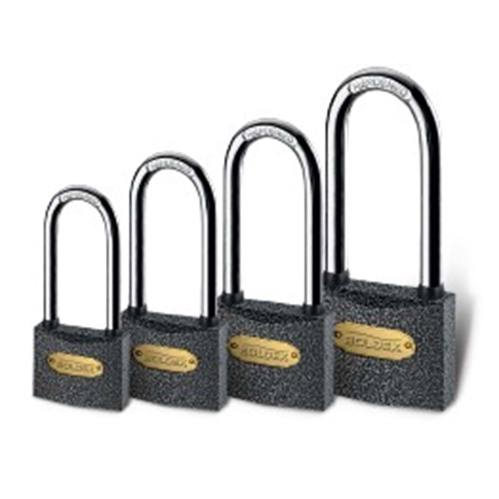 BOLDEX - (GRİ) -UZUN KANCA ASMA KİLİT (63 MM) (1/6)