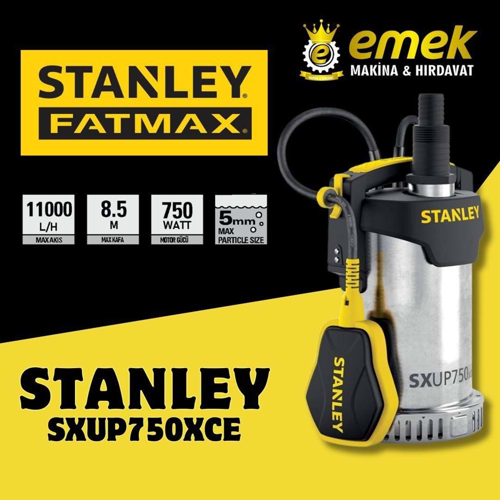 STANLEY-TEMİZ SU DALGIÇ POMPASI-750XCE