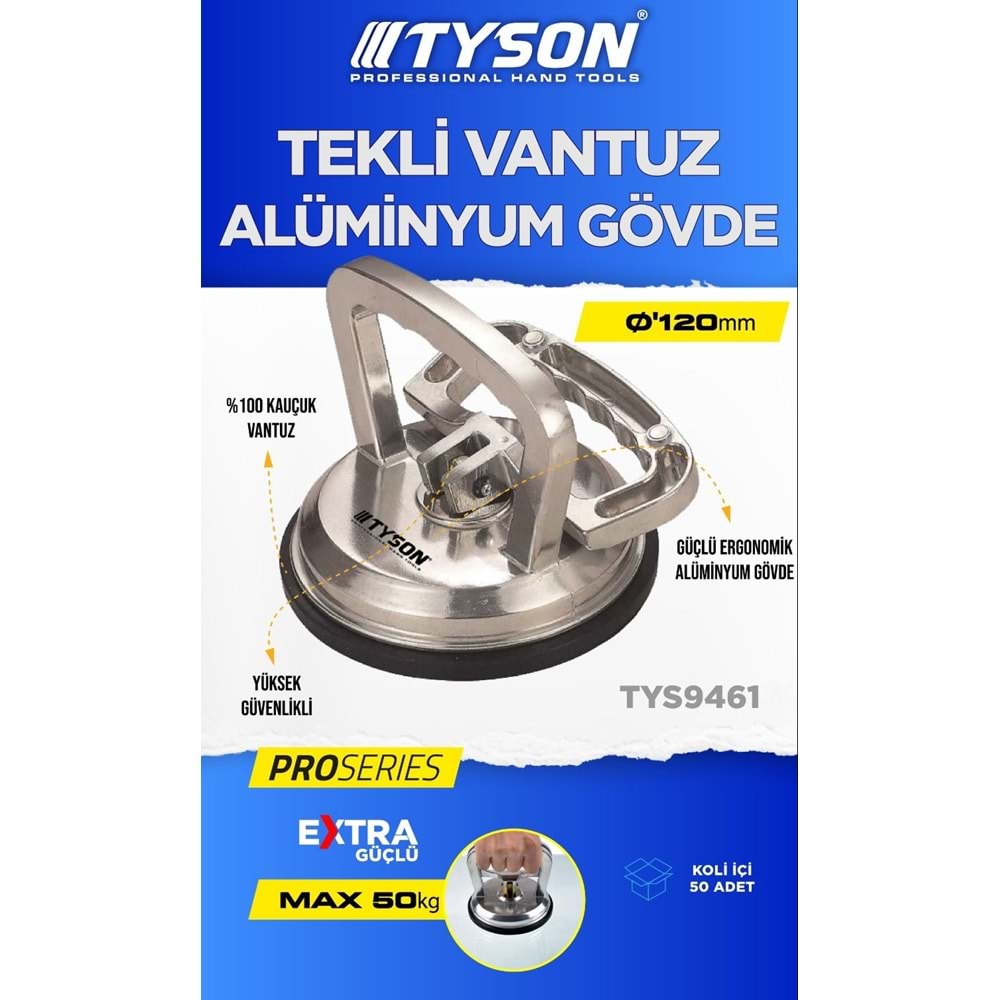 TYSON-TEKLİ VANTUZ ALİMİNYUM GÖVDE