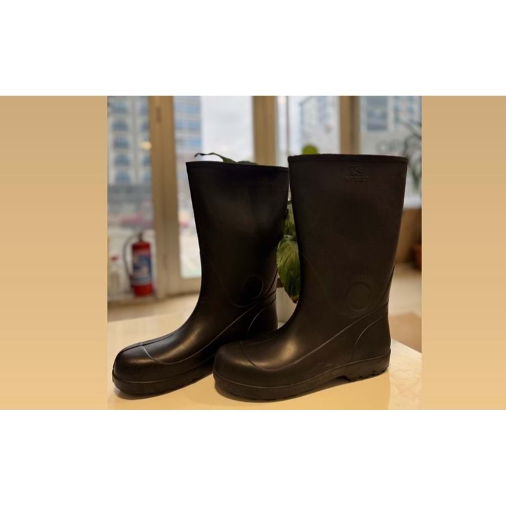 DERBY-KOBALT SİYAH KAUÇUK ÇİZME -43