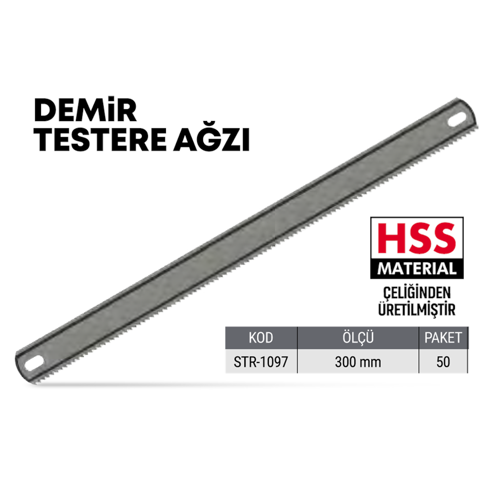 (STR1097)(SOLESTAR) DEMİR TESTERE AĞZI (300 MM)