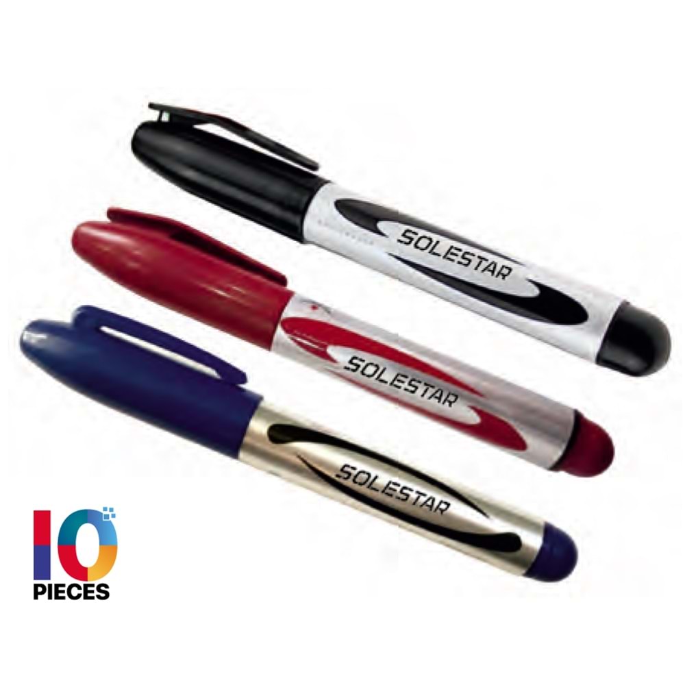 (STR1616)(SOLESTAR) KOLİ KALEMİ (KIRMIZI)