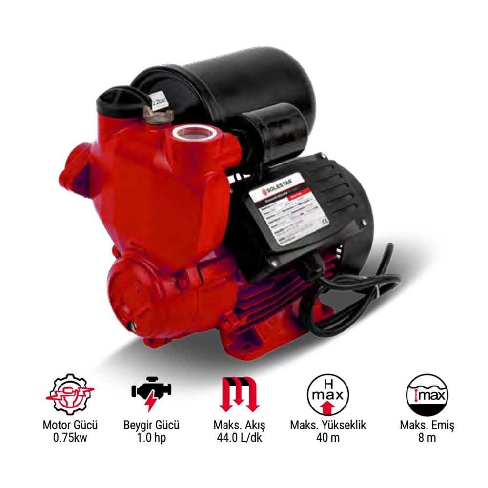 (STR1792)(SOLESTAR) OTOMATİK HİDROFOR (1 HP 750 W)