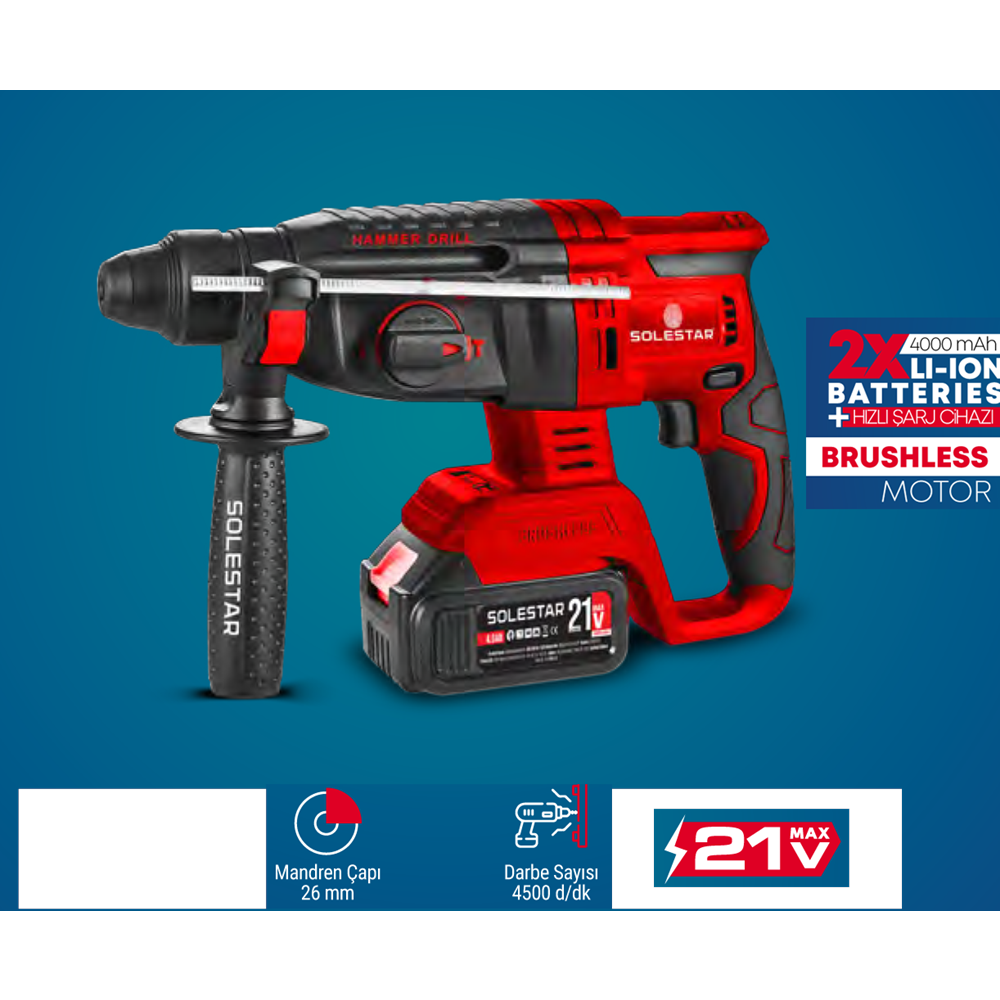 (STR1923)(SOLESTAR) AKÜLÜ KIRICI DELİCİ 26 MM (21 V)