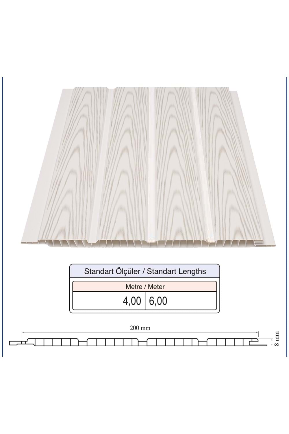 FUGALI- GRİ KIRÇILLI-(4.00 MT) -20 CM TAVAN LAMBİRİ