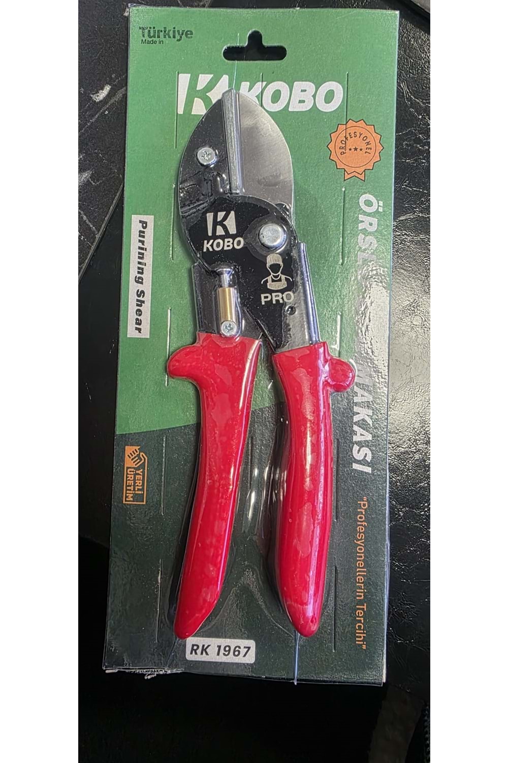 BAĞ MAKASI ( ÖRSLÜ)- ENDÜSTRİYEL KIRMIZI PRO 1 / 6 (RK1967)