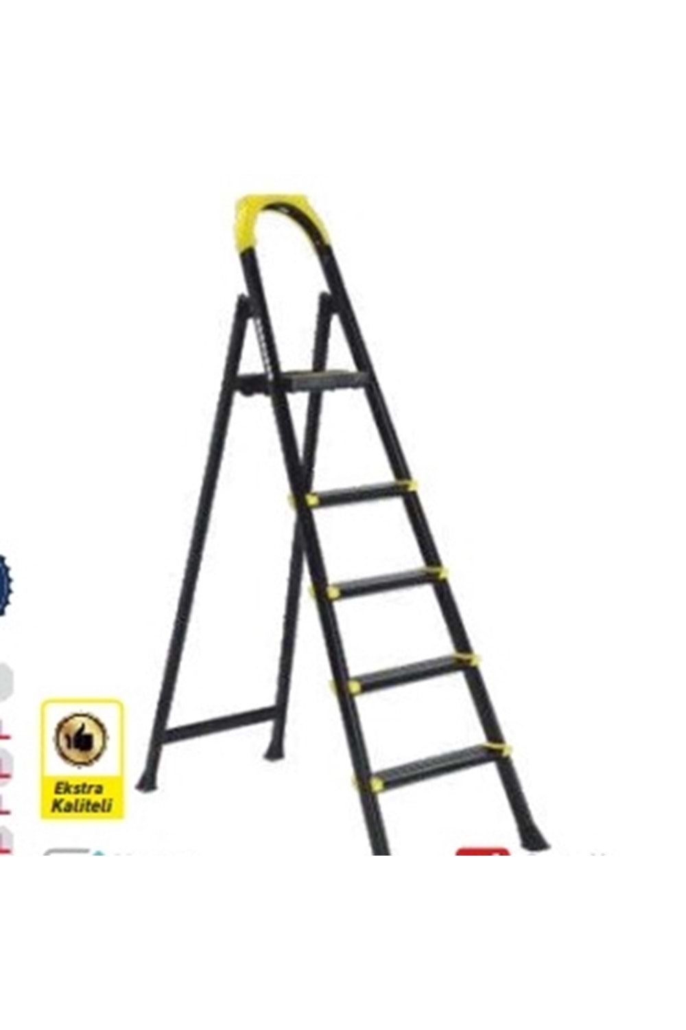 EKO HARDY -(SİYAH) 6 BASAMAKLI MERDİVEN