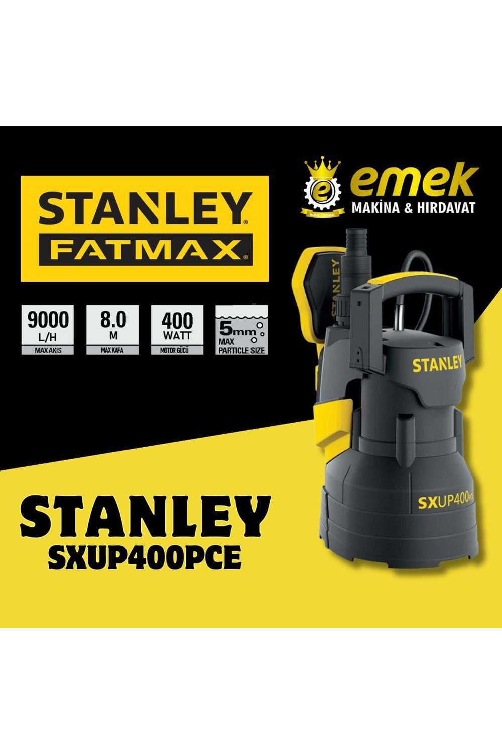 STANLEY-TEMİZ SU DALGIÇ POMPASI-400PCE