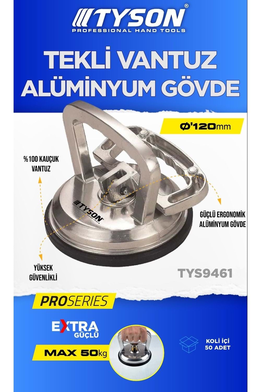 TYSON-TEKLİ VANTUZ ALİMİNYUM GÖVDE