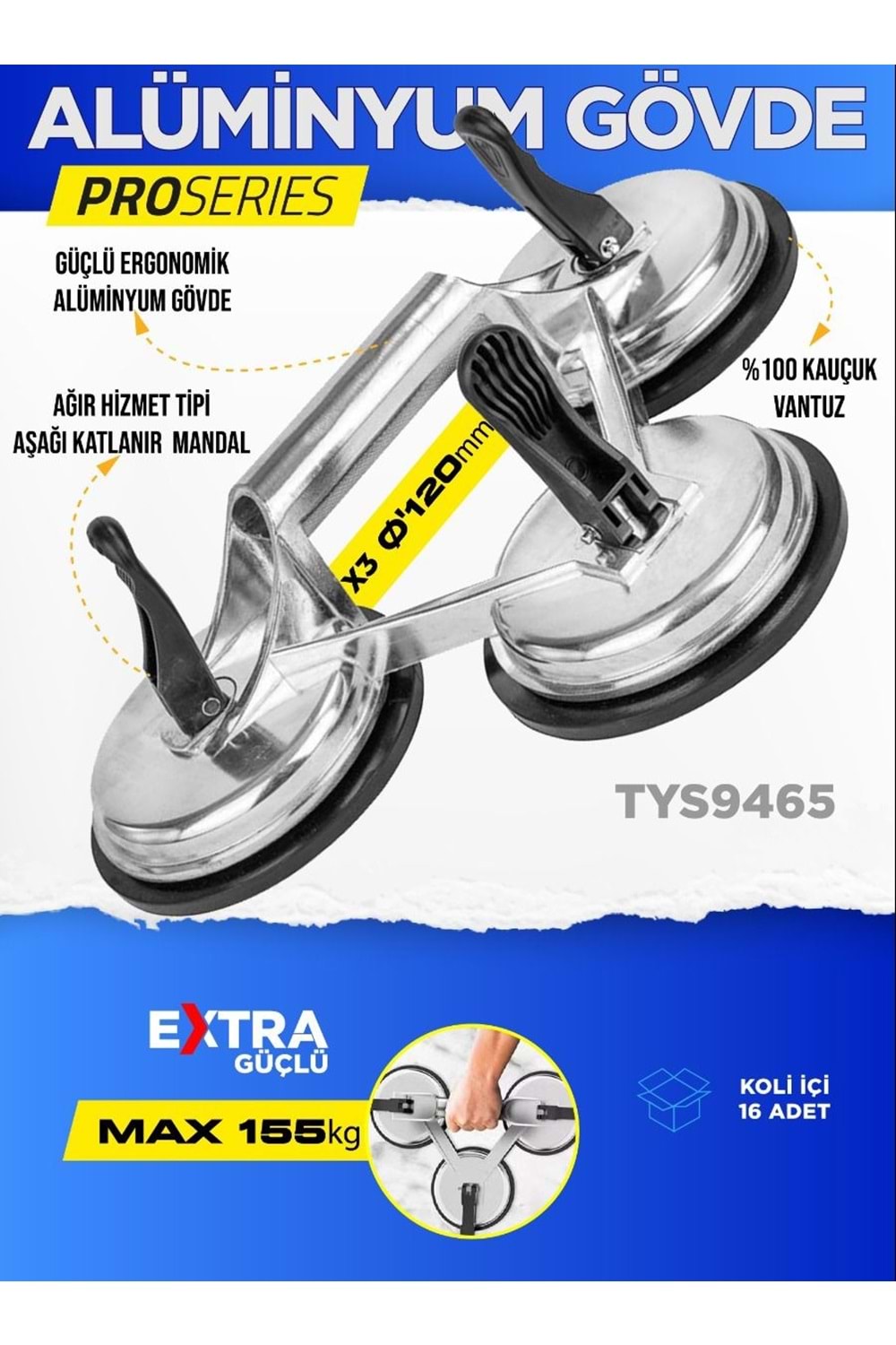 TYSON-ÜÇLÜ VANTUZ ALİMİNYUM GÖVDE