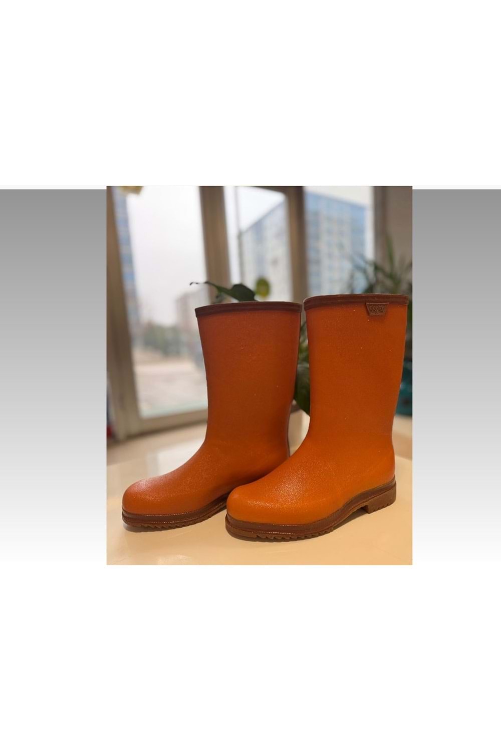 DERBY-KREP TURUNCU KAUÇUK ÇİZME -41