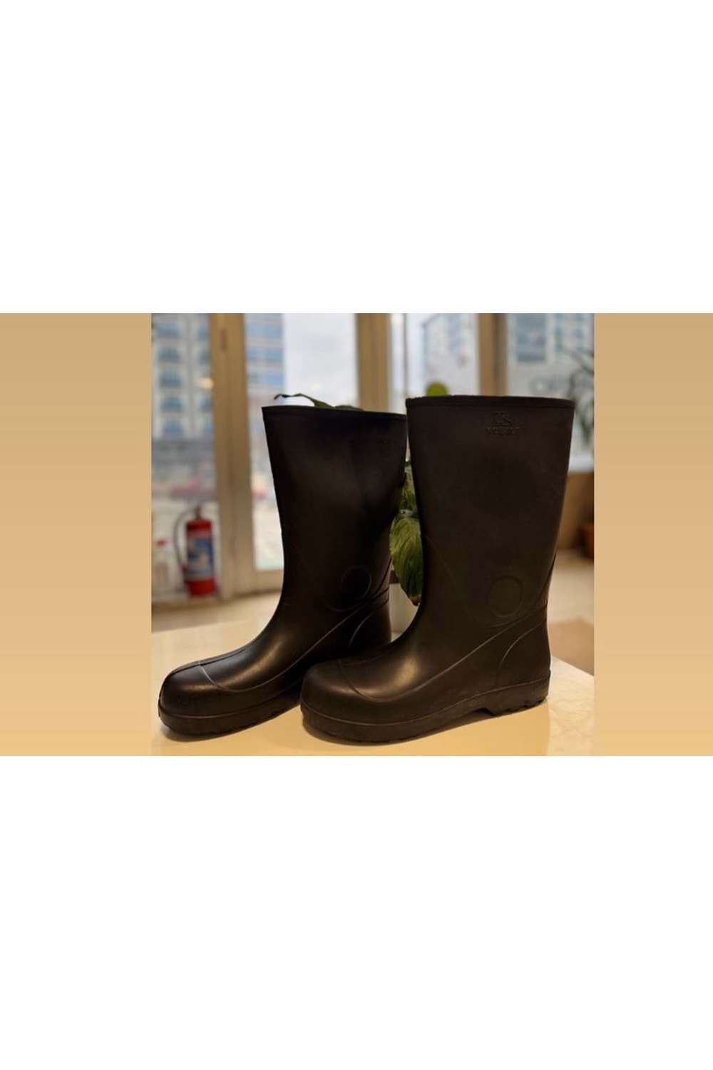 DERBY-KOBALT SİYAH KAUÇUK ÇİZME -43