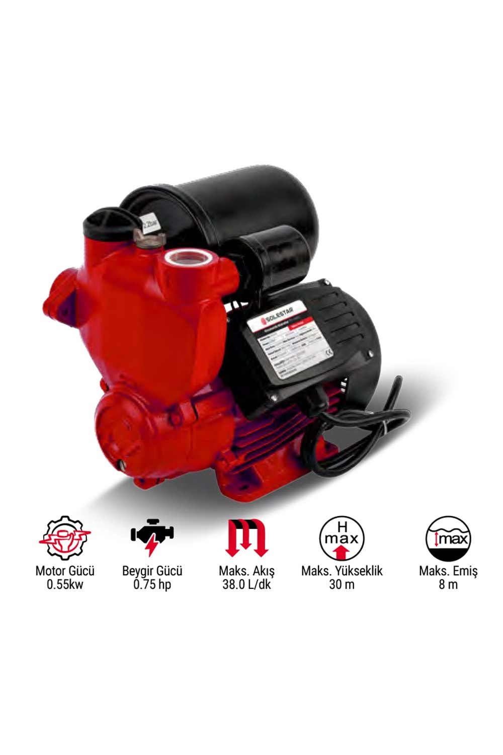 OTOMATİK HİDROFOR (0.75 HP 550 W)(STR1791)(SOLESTAR)