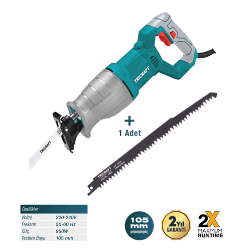 (107)-(TRİCRFT)-KILIÇ TESTERE TİLKİ KUYRUĞU 105 MM