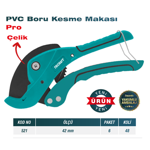 (521)-(TRİCRAFT) BORU KESME MAKASI PRO (42 MM)