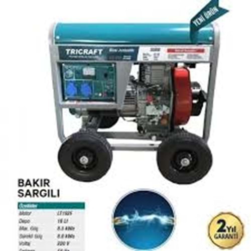 (5305 )-(TRİCRAFT) DİZEL JENERATÖR 10 KW (MARŞLI+İPLİ)