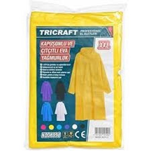 (TRİCRAFT) YAĞMURLUK LÜKS SARI (ÇITÇITLI)-965