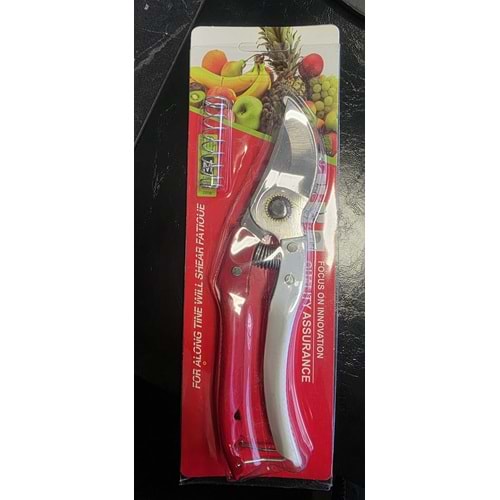 BAĞ MAKASI- (KIRMIZI BEYAZ) (1/6) (FOCUS)