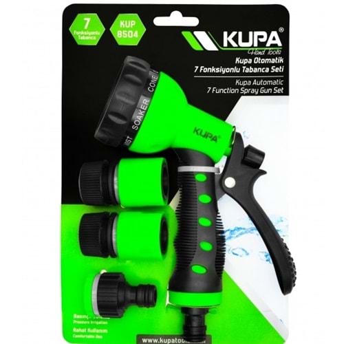 KUPA- 7 FONKSİYONLU OTOMATİK SU TABANCASI 4 LÜ SET (1/12)