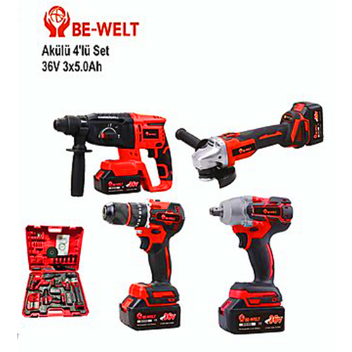 (BE-WELT) AKÜLÜ 4 LÜ SET
