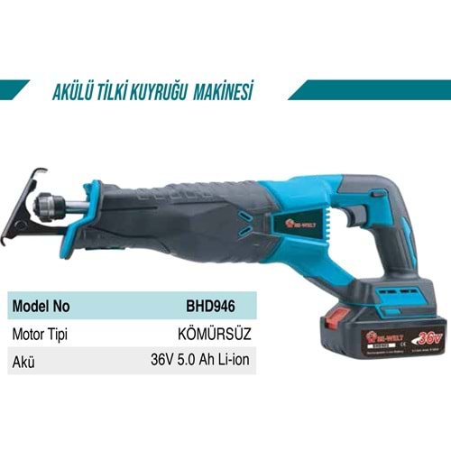 AKÜLÜ TİLKİ KUYRUĞU (36V-5 AHP)(BHD946)-(BE-WELT)