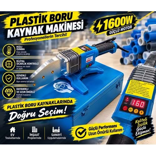 (BHD989)-(BE-WELT) BORU KAYNAK MAKİNESİ PROF.(1600 W)
