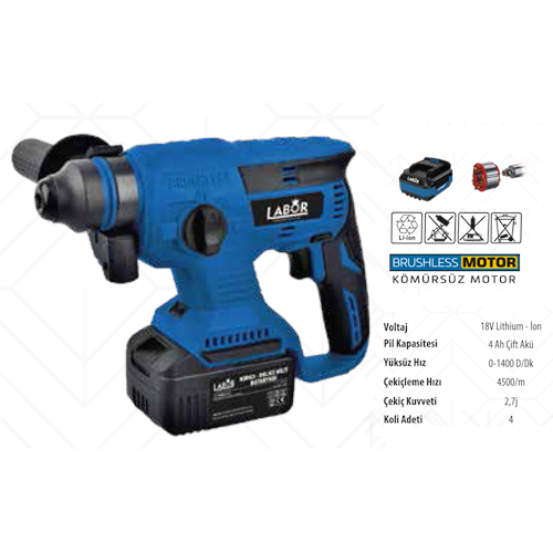 (BX 8012)(LABOR) KIRICI DELİCİ ŞARJLI (18 W)