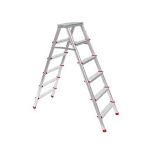 ÇİFT ÇIKIŞ-ALÜMİNYUM 6+6 MERDİVEN
