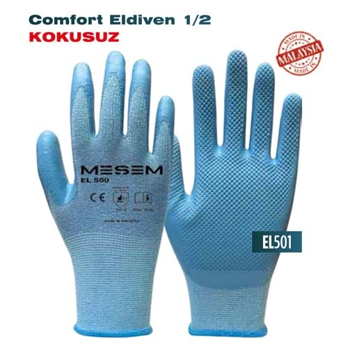 ELDİVEN-(EL 501)-COMFORT ELDİVEN KOKUSUZ (NO: 9) (TAŞ ELDİVENİ)