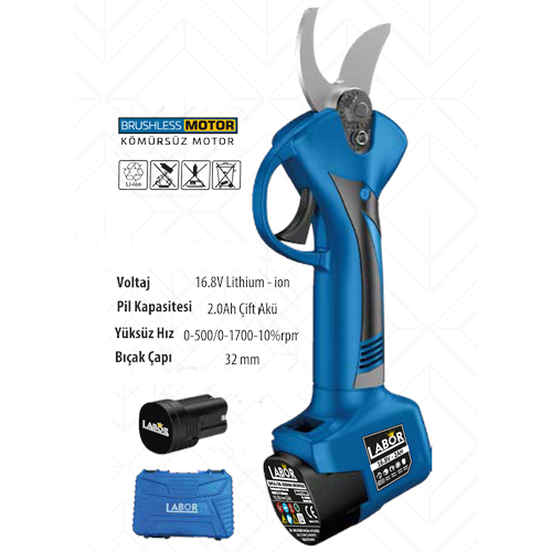 (JD16B)(LABOR) ŞARJLI DAL BUDAMA (16,8 2A)