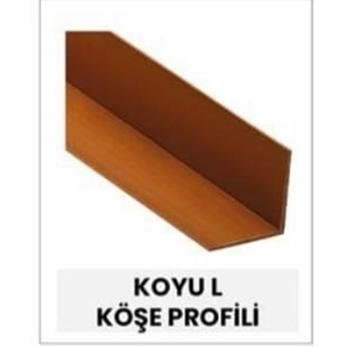 KÖŞE-LAMBİRİ- 30*30 L KÖŞE PROFİLİ (CEVİZ)