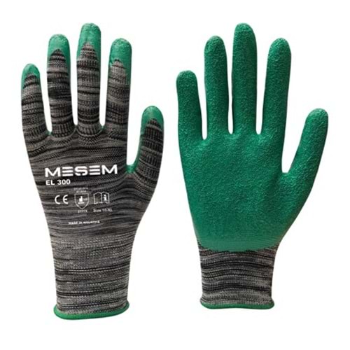 ELDİVEN-(EL 300)-SÜPER LATEX YEŞİL 1/2 (CAMCI ELDİVENİ)