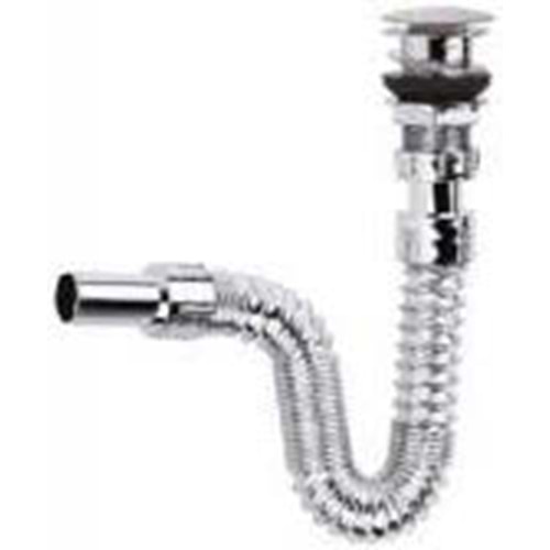 KROM LAVABO SİFONU LÜKS KAPAKLI 80 CM (80404)-BOSS