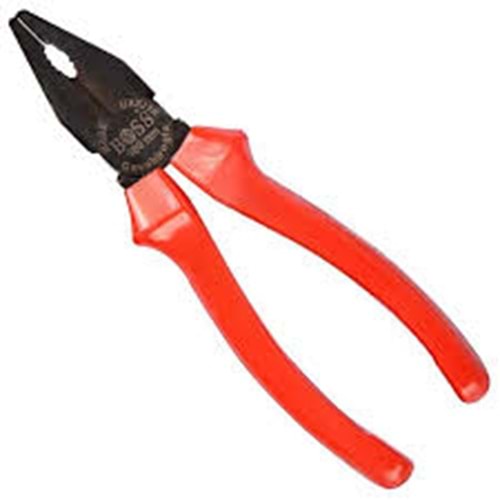 PENSE -KIRMIZI İZOLE OKSİT PENSE 180 MM (BOSS)-(85626) (1/6)