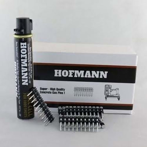 (HOFMANN)-TABANCA ÇİVİSİ -40 MM GRİ + GAZ TÜPÜ 165 MM (1000 AD)(1/10)