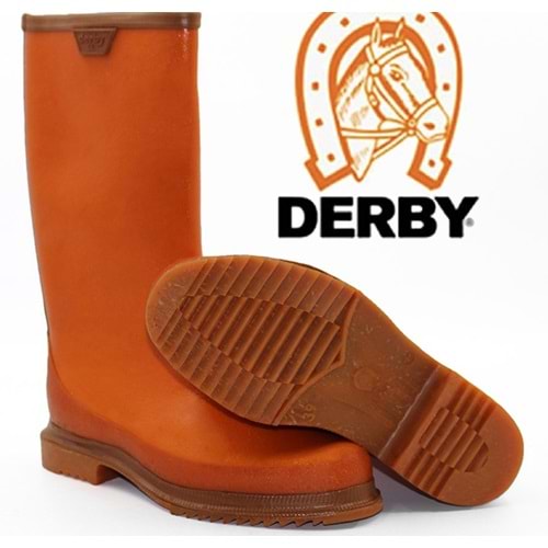 DERBY-KREP TURUNCU KAUÇUK ÇİZME -44