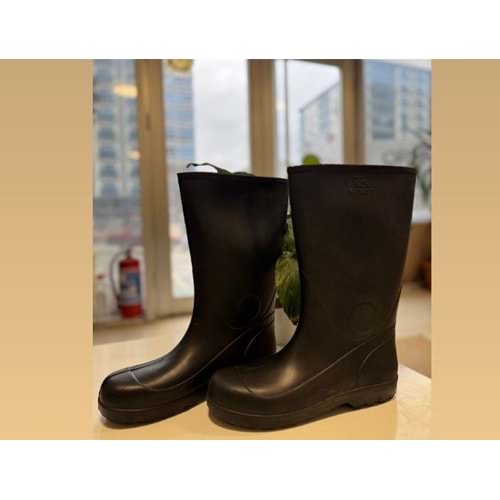 DERBY-KOBALT SİYAH KAUÇUK ÇİZME -42