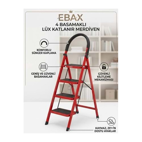 LÜKS (RENKLİ) 3 BASAMAKLI GENİŞ MERDİVEN