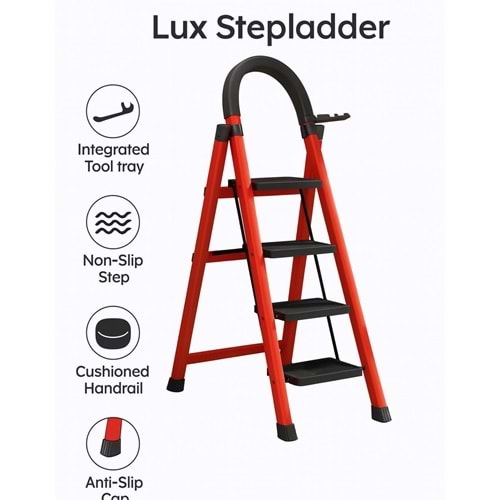 LÜKS (RENKLİ) 4 BASAMAKLI GENİŞ MERDİVEN