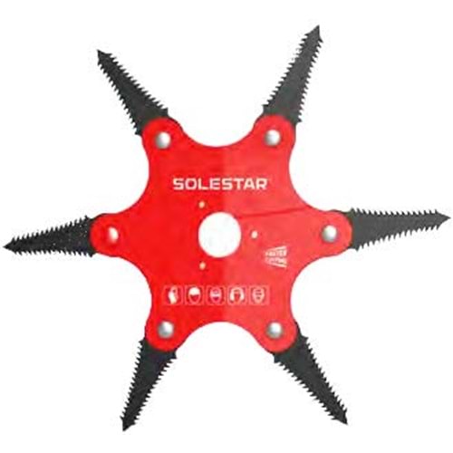 (STR1785)(SOLESTAR) TIRPAN BAŞLIĞI 6 BIÇAKLI
