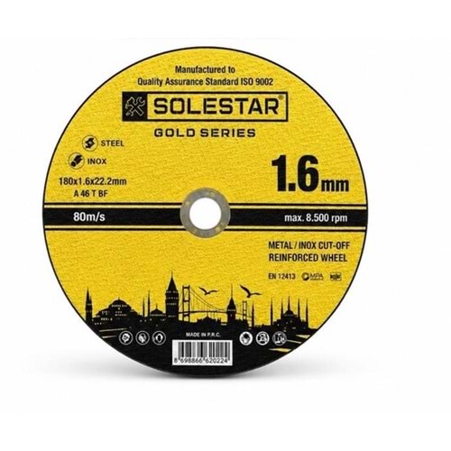 (STR2022)(SOLESTAR) METAL KESİCİ TAŞ (115x3.0x22mm)