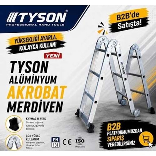 TYSON-AKROBAT (4*3) MERDİVEN (3,60 CM) 12 BASM