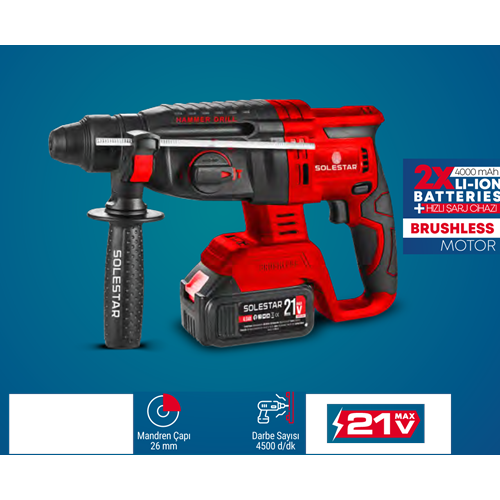 (STR1923)(SOLESTAR) AKÜLÜ KIRICI DELİCİ 26 MM (21 V)