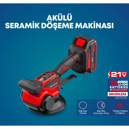 (STR1985)(SOLESTAR) AKÜLÜ SERAMİK DÖŞEME 130MM (21 V)