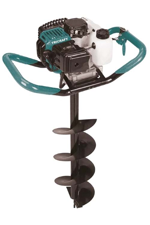 BENZİNLİ TOPRAK BURGU MAKİNASI+200 MM UÇ (7230)-(TRİCRAFT)