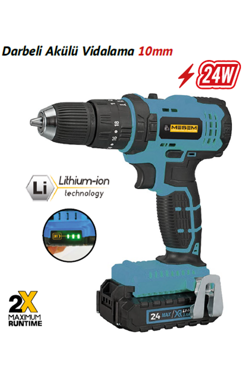 10MM DARBELİ AKÜLÜ VİDALAMA 24 W (946)