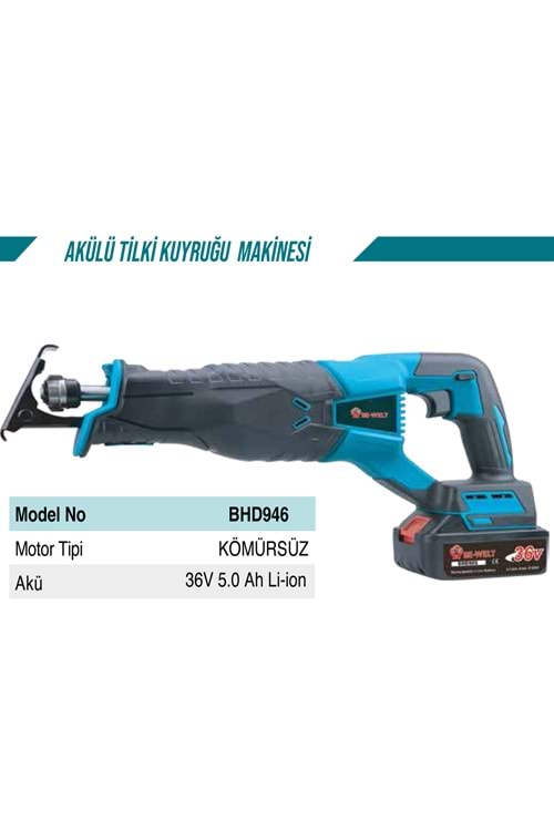 AKÜLÜ TİLKİ KUYRUĞU (36V-5 AHP)(BHD946)-(BE-WELT)